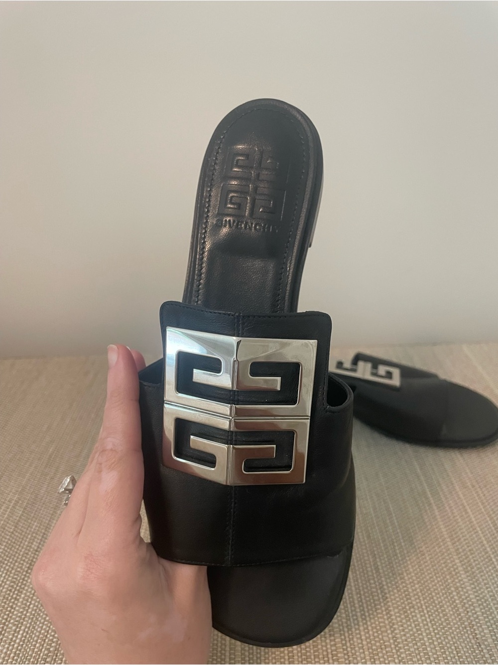 Givenchy 4G Logo Slide Sandals - Picture 2 of 4
